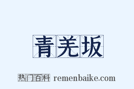 青羌坂是什么意思的图片